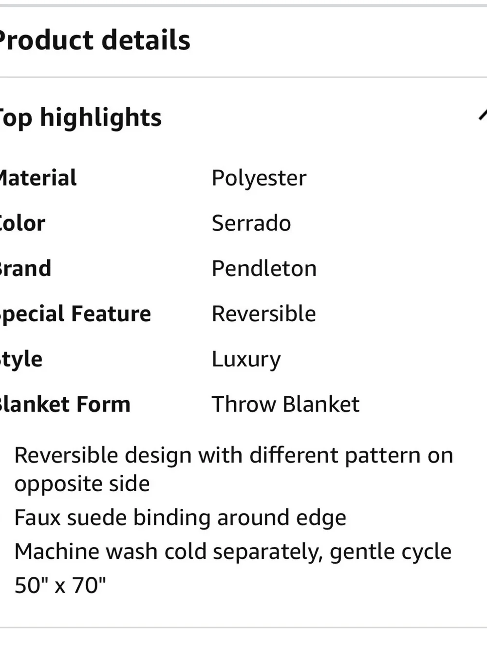 Pendleton Geometric Triangle Pattern Throw Blanket - Picture 10 of 10